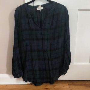 Ann Taylor Loft plaid shirt